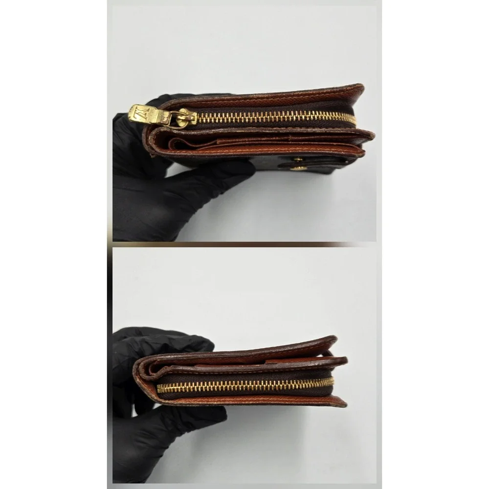 Louis Vuitton Monogram Compact Zip Wallet M61667 Bifold Brown Canvas SD0050 - Picture 7 of 9